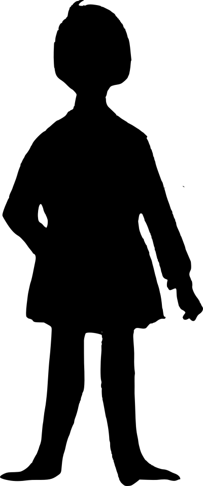 Girl Silhouette - Girl Silhouette (400x956)