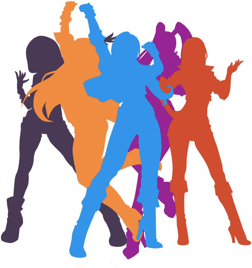 Race Girls Silhouette Preview By Theshadowman97 - Race Girls Silhouette Preview By Theshadowman97 (871x917)