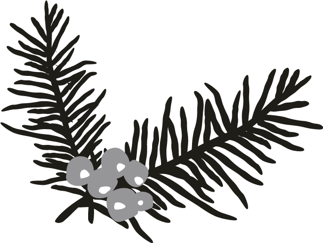 Holly Branch Motif - Holly Branch Motif (696x696)