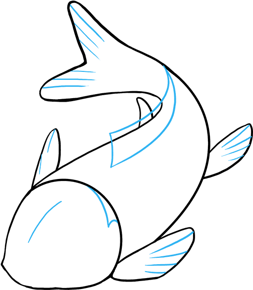 How To Draw A Koi Fish Really - How To Draw A Koi Fish Really (680x678)