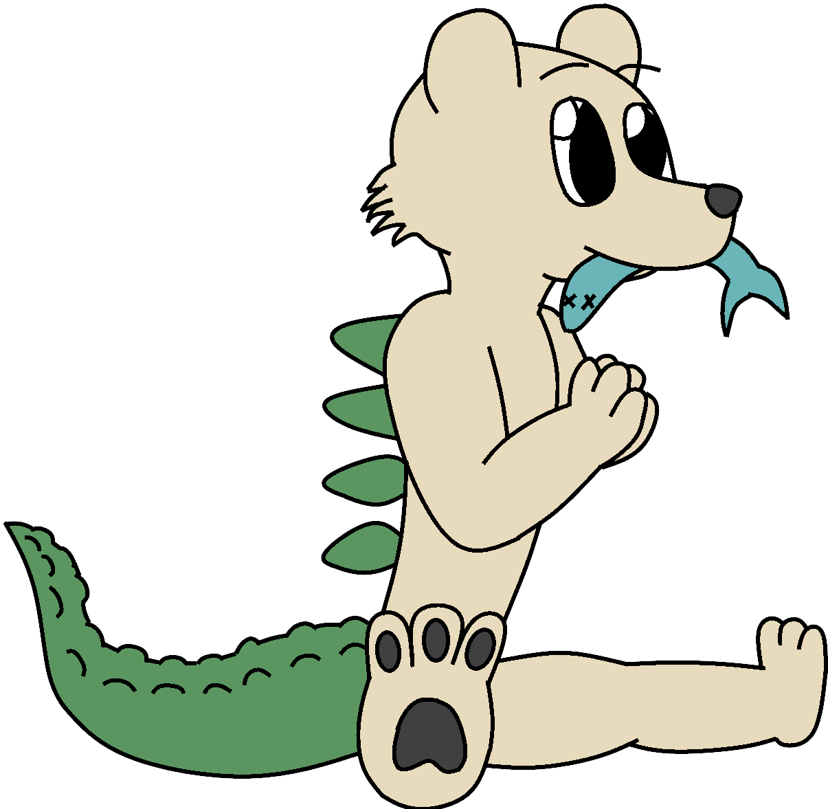 Alligator Hybrid Weasyl Bearalligator Ⓒ - Alligator Hybrid Weasyl Bearalligator Ⓒ (1205x1177)