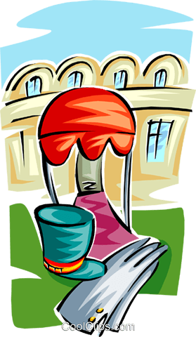 First Class Hotel Royalty Free Vector Clip Art Illustration - First Class Hotel Royalty Free Vector Clip Art Illustration (279x480)
