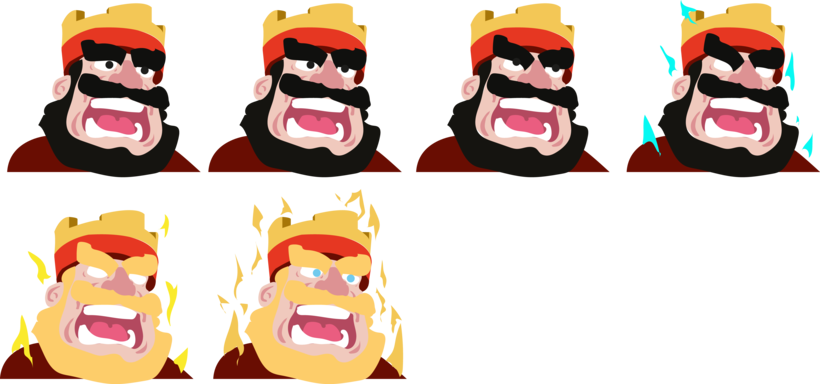 Gif De King Clash Royale - Gif De King Clash Royale (820x384)