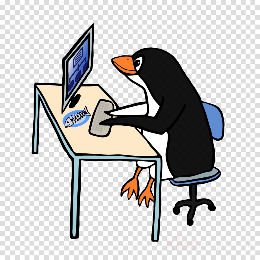 Penguin At Computer Clipart Penguin Tux Clip Art - Penguin At Computer Clipart Penguin Tux Clip Art (900x900)