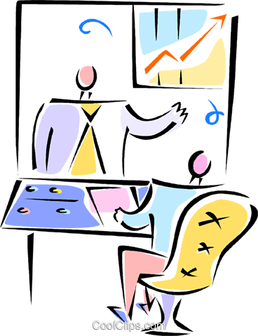 Man Talking To A Man Sitting At A Desk Royalty Free - Man Talking To A Man Sitting At A Desk Royalty Free (368x480)