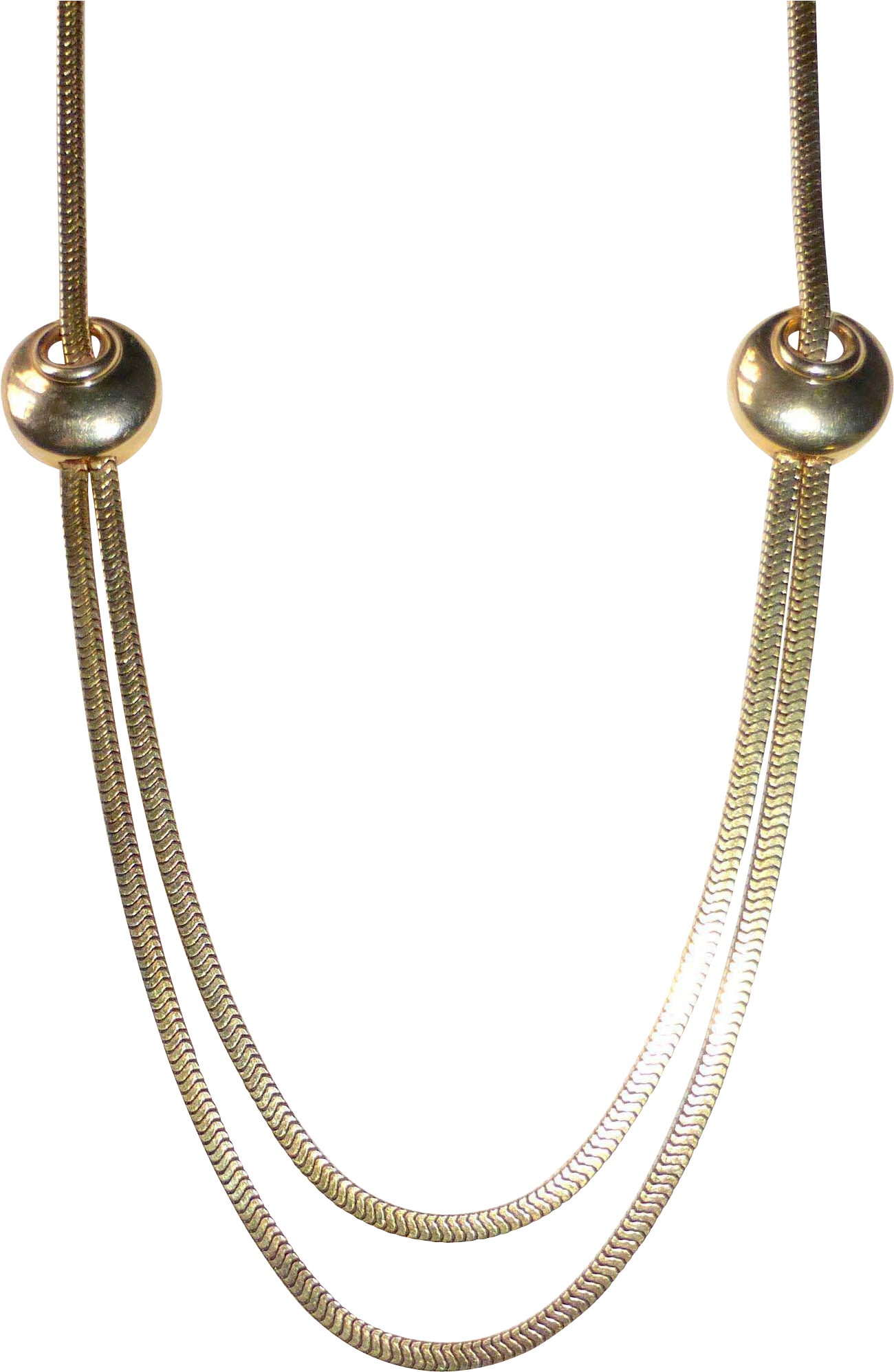 Art Deco Gold Filled Square Chain Necklace W Swag - Art Deco Gold Filled Square Chain Necklace W Swag (1995x1995)