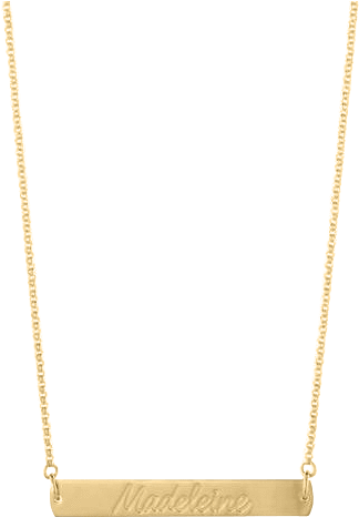 Gold Bar Necklace - Gold Bar Necklace (600x600)
