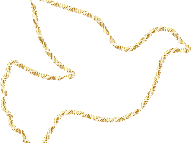 Gold Clipart Dove - Gold Clipart Dove (640x480)