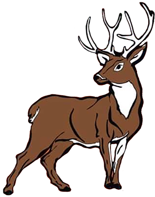 Deer Clipart Scenery - Deer Clipart Scenery (319x405)