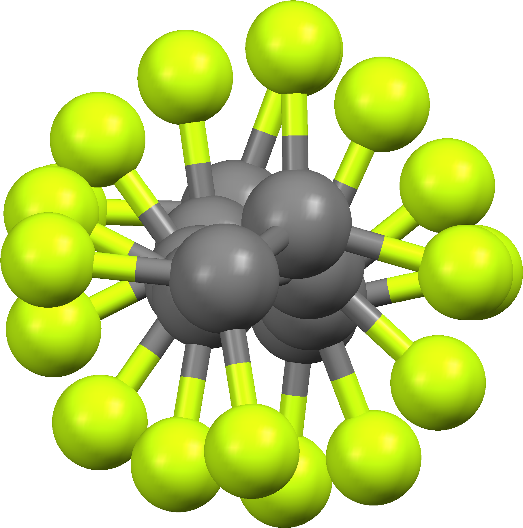 Perfluorodecyl Chain Looking Down Helical Axis From - Perfluorodecyl Chain Looking Down Helical Axis From (1995x2010)