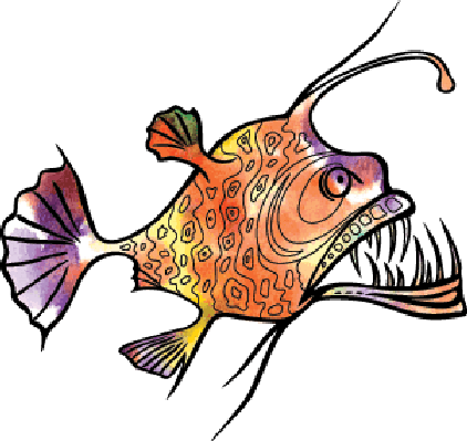 Anglerfish Clipart - Anglerfish Clipart (422x399)