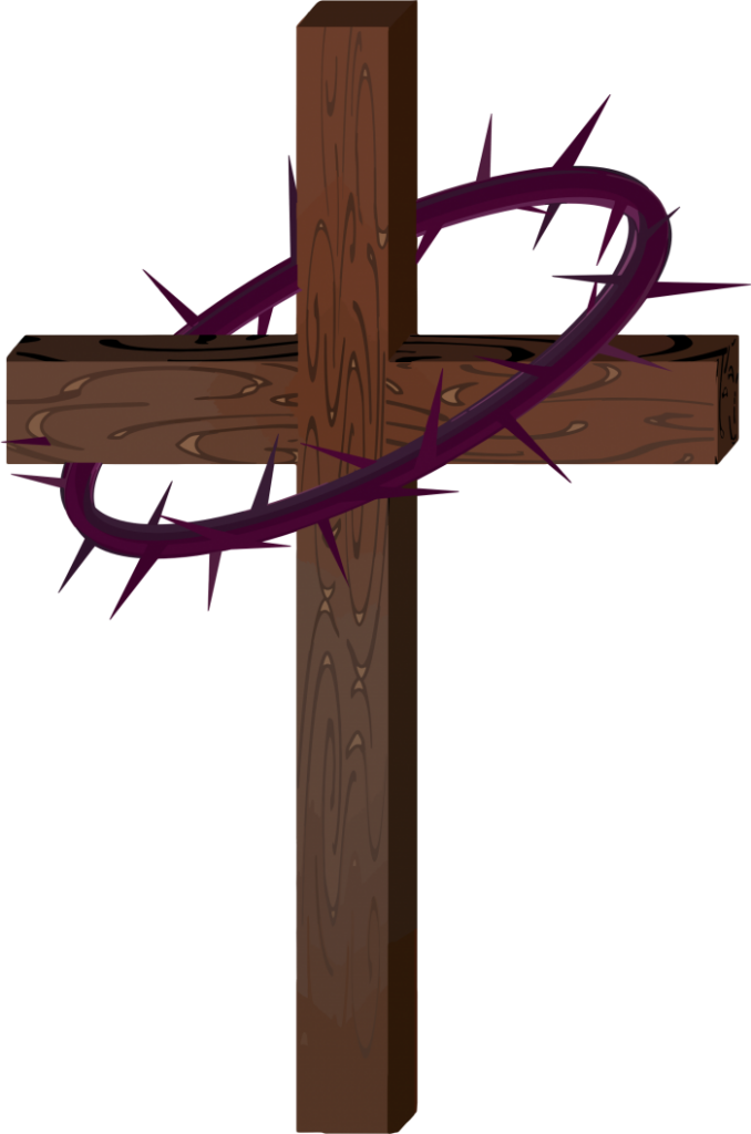 Catholic Png Of The Crown Of Thorns And Cross - Catholic Png Of The Crown Of Thorns And Cross (678x1024)
