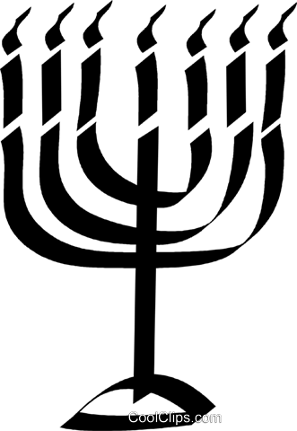 Menorah Royalty Free Vector Clip Art Illustration - Menorah Royalty Free Vector Clip Art Illustration (331x480)