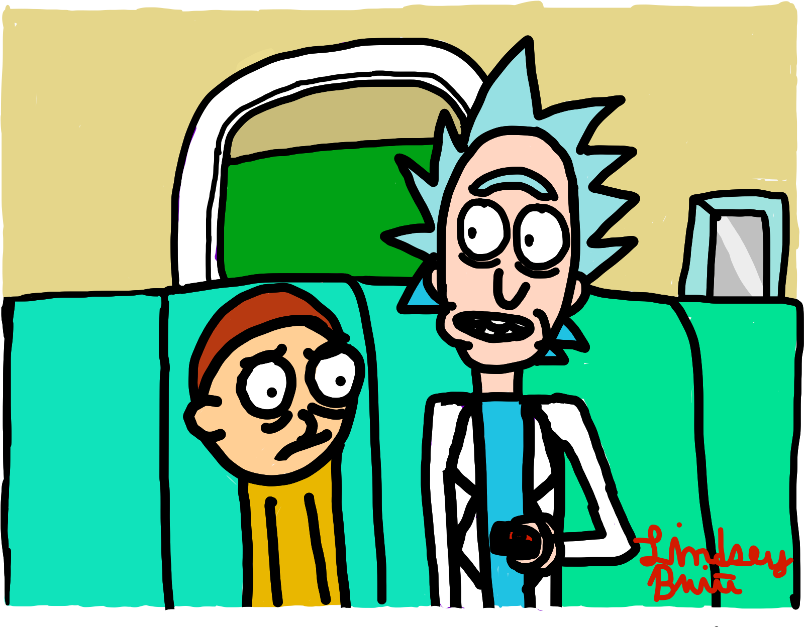 Kiss Cartoon Rick And Morty Season - Kiss Cartoon Rick And Morty Season (2048x1536)