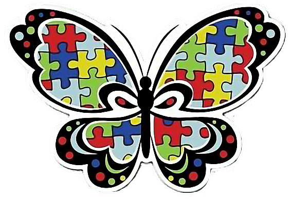 Butterfly Clipart Autism - Butterfly Clipart Autism (566x390)