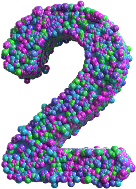 Free Png Download Colorful Number Two Transparent Clipart - Free Png Download Colorful Number Two Transparent Clipart (480x625)