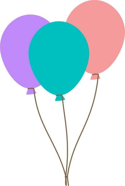 Colorful Balloons 2 Svg Clip Arts 402 X 598 Px - Colorful Balloons 2 Svg Clip Arts 402 X 598 Px (402x598)