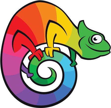 Colorful Clipart Chameleon - Colorful Clipart Chameleon (600x600)