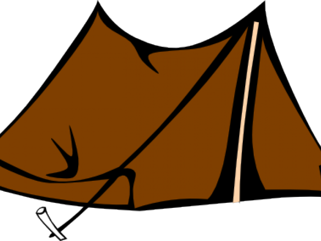 Brown Clipart Tent - Brown Clipart Tent (640x480)