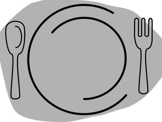 Dinner Plate Clipart Diner - Dinner Plate Clipart Diner (640x480)