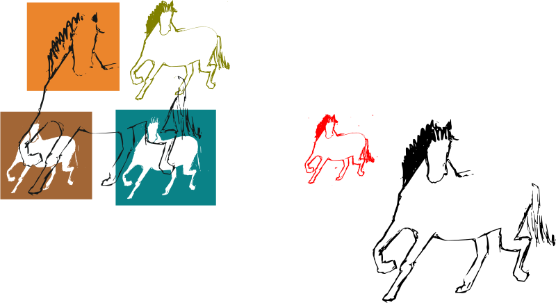 Clipart Horse Silhouette Clip Art Of Horse Drawn Wagons - Clipart Horse Silhouette Clip Art Of Horse Drawn Wagons (800x436)
