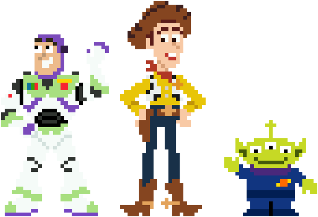 Toy Story Pixel Art By Robinolsen2011 - Toy Story Pixel Art By Robinolsen2011 (1076x742)
