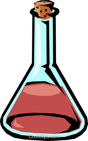 Beakers Royalty Free Vector Clip Art Illustration - Beakers Royalty Free Vector Clip Art Illustration (300x480)