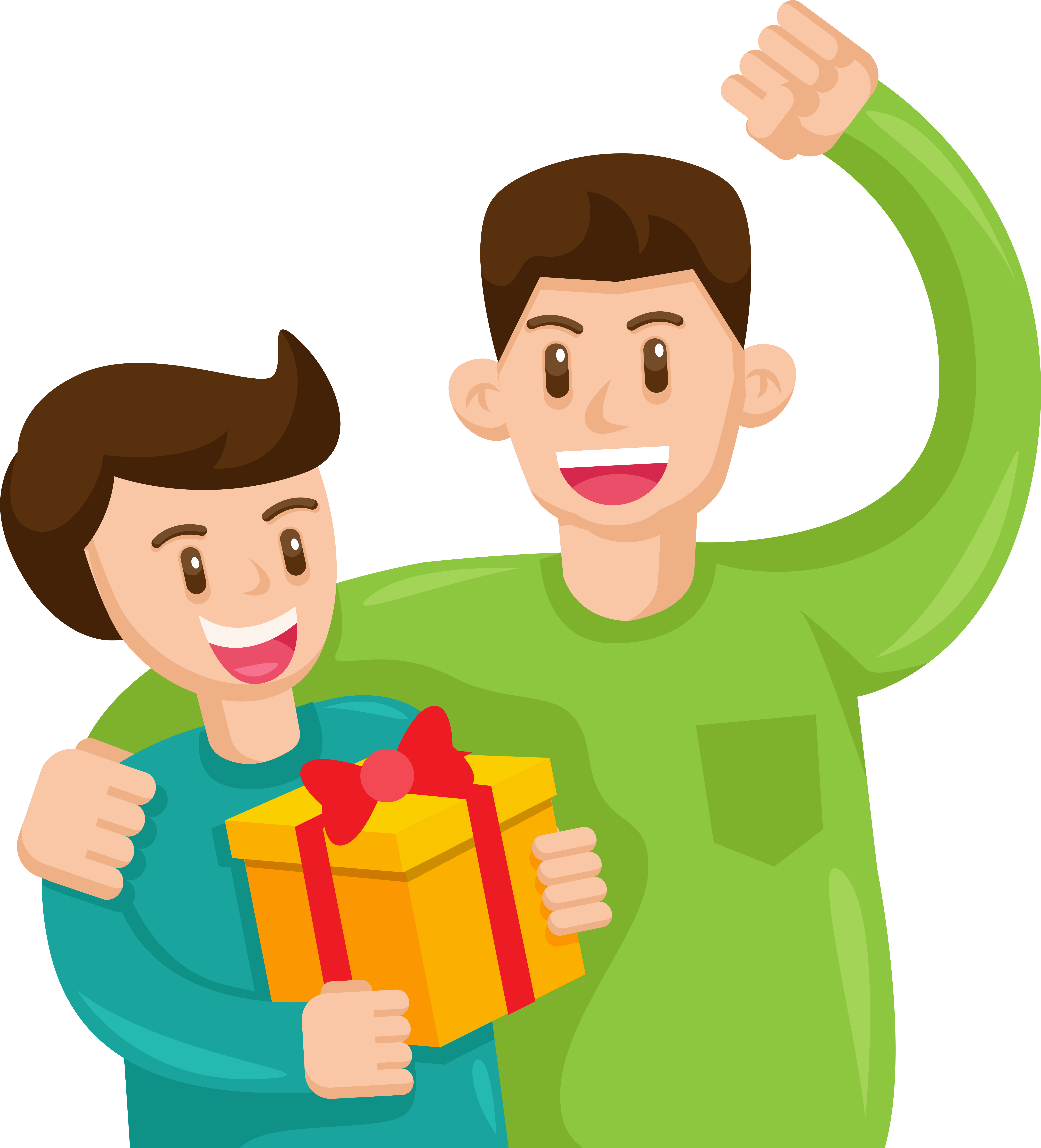 Hand Drawn Cartoon Father S Day Decoration Vector - Hand Drawn Cartoon Father S Day Decoration Vector (6978x6963)