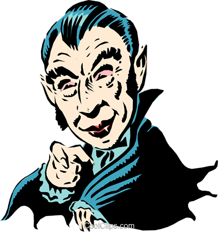 Cartoon Dracula Royalty Free Vector Clip Art Illustration - Cartoon Dracula Royalty Free Vector Clip Art Illustration (451x480)