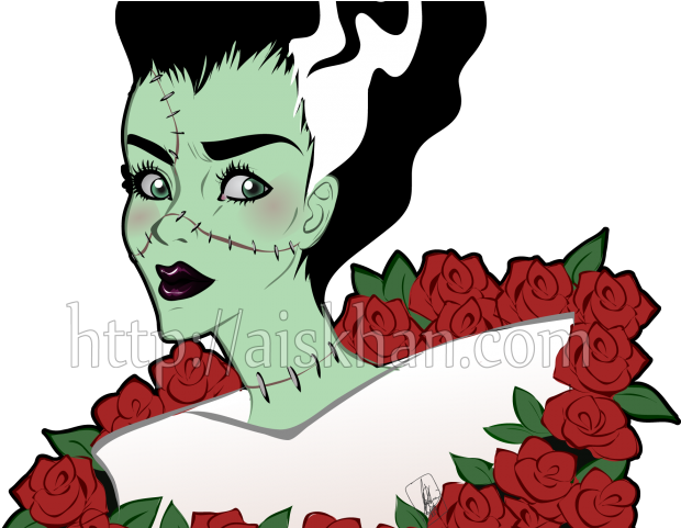 Bride Of Frankenstein Clipart Green Bride - Bride Of Frankenstein Clipart Green Bride (640x480)