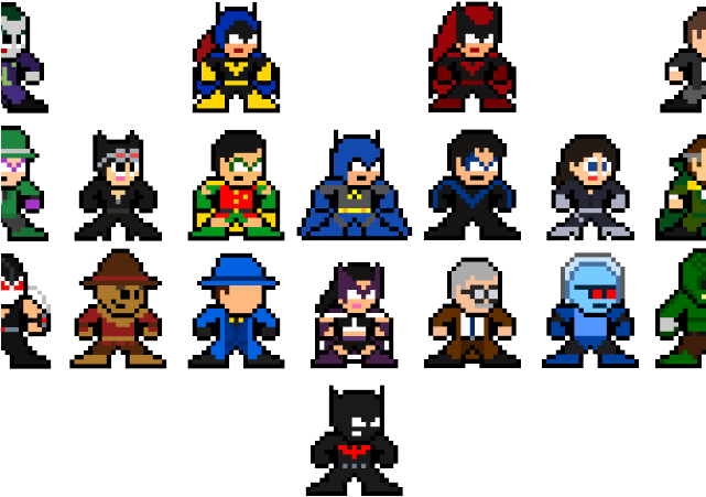 Pixel Clipart Bat Symbol - Pixel Clipart Bat Symbol (641x451)