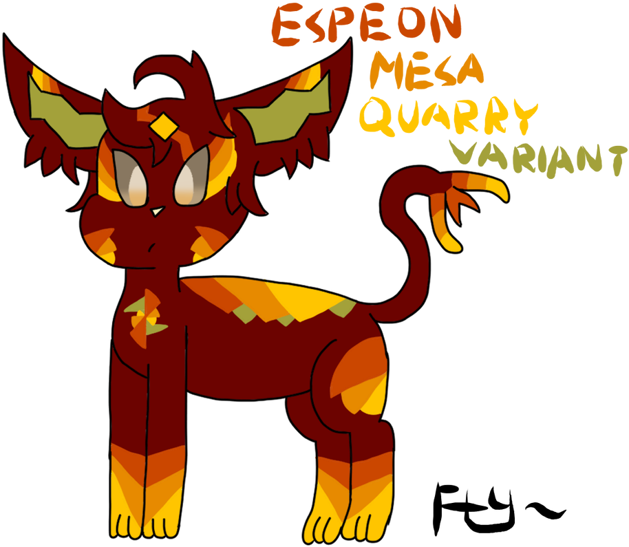 Mesa Quarry Espeon By Fruit Tea Flareon - Mesa Quarry Espeon By Fruit Tea Flareon (979x816)