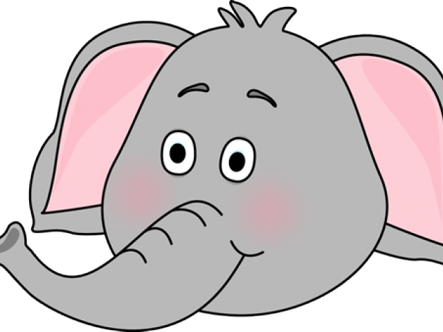 Face Clipart Baby Elephant - Face Clipart Baby Elephant (640x480)