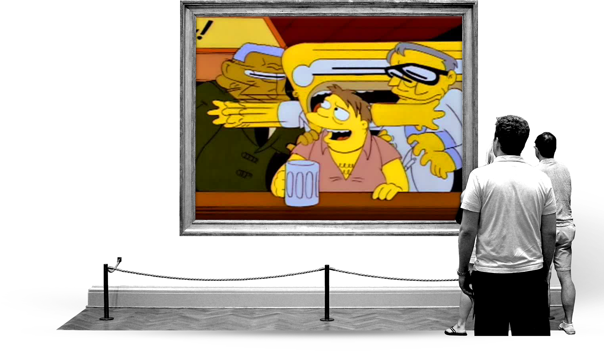 Simpsons Smear In A Gallery - Simpsons Smear In A Gallery (1968x1143)