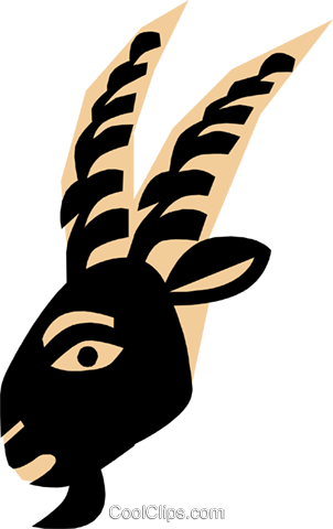 Cool Goat Head Royalty Free Vector Clip Art Illustration - Cool Goat Head Royalty Free Vector Clip Art Illustration (302x480)