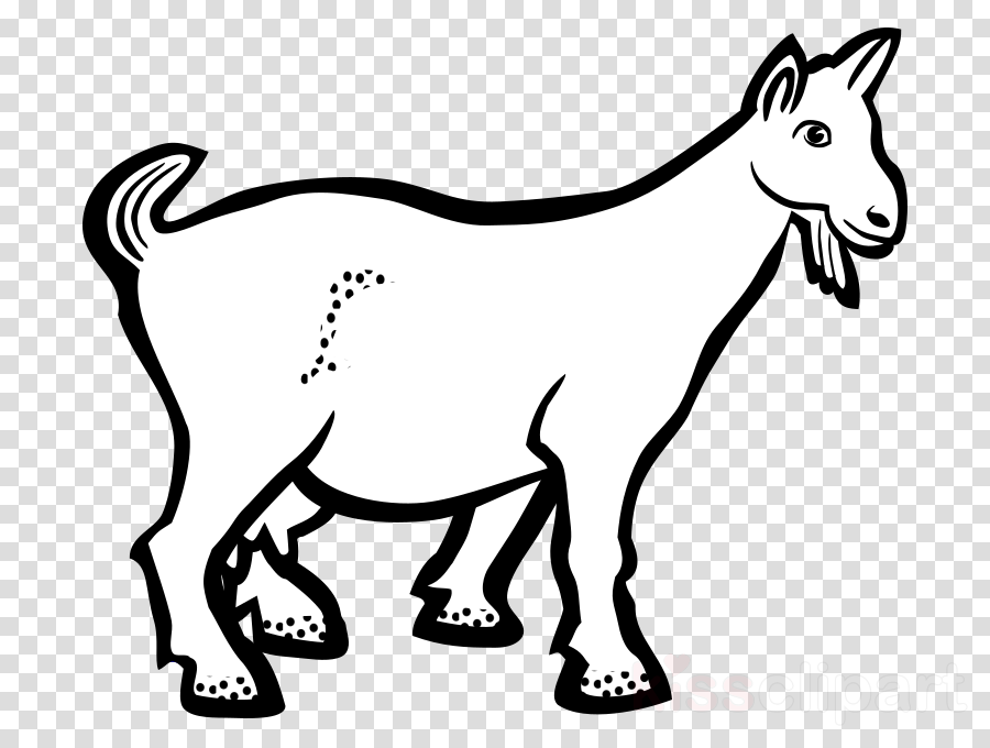 Goat Black And White Clipart Boer Goat Black Bengal - Goat Black And White Clipart Boer Goat Black Bengal (900x680)