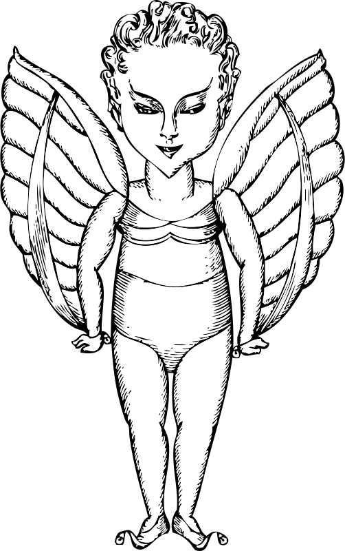 Winged One Clip Art - Winged One Clip Art (502x800)