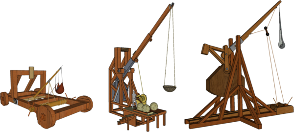 Model Trebuchet And Onager - Model Trebuchet And Onager (600x269)