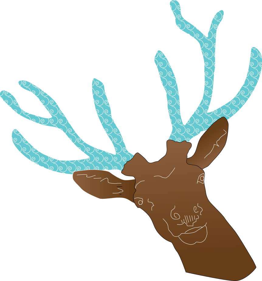 Happy Deer By Ashadivision - Happy Deer By Ashadivision (862x927)