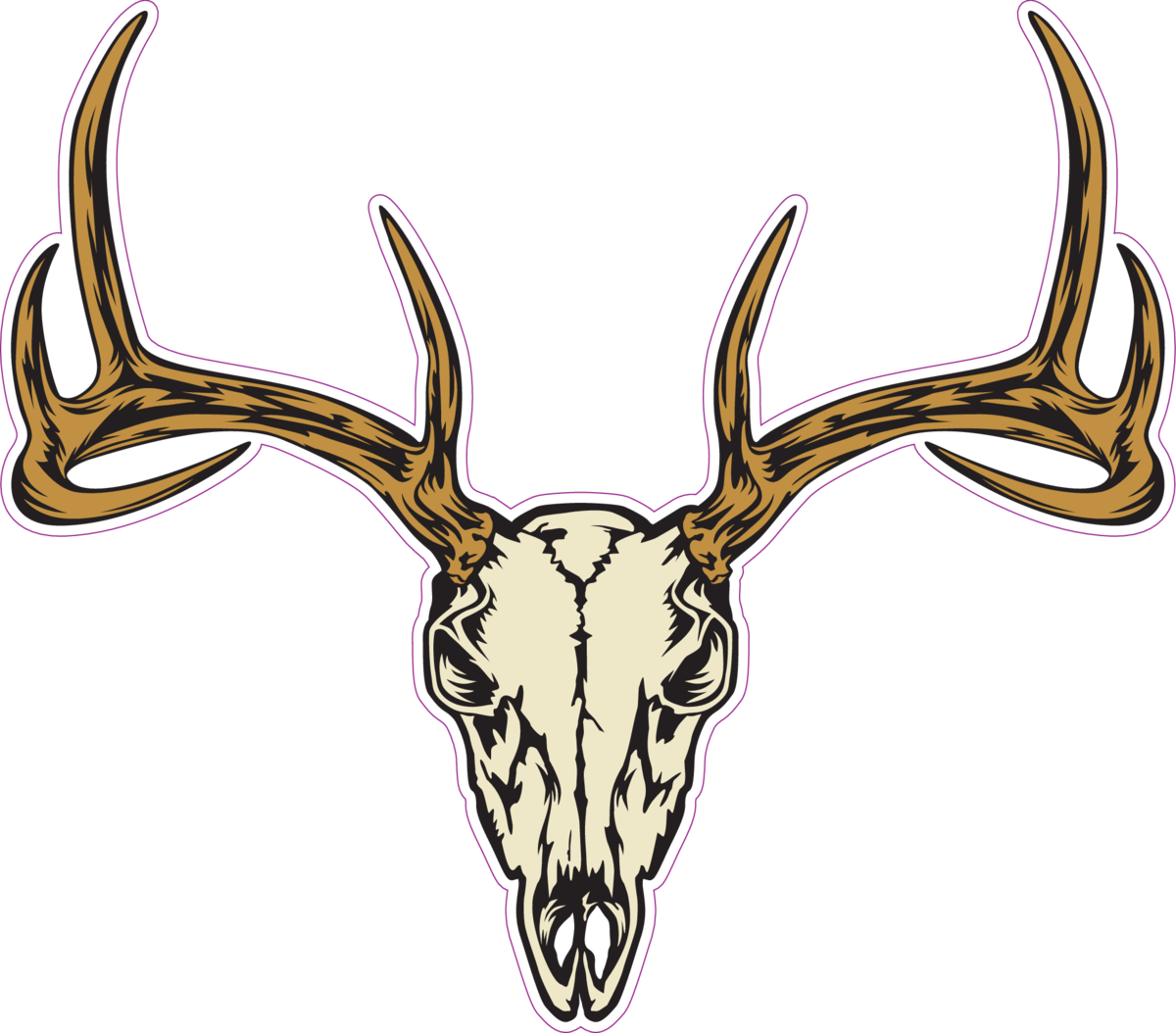 Deer Skull Decal Png - Deer Skull Decal Png (1200x1054)