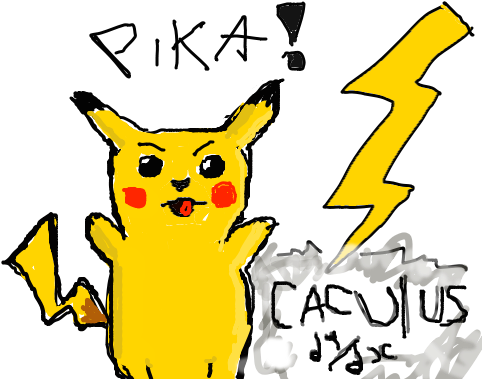 Calculus Destroying Pikachu By Je551ca-twin - Calculus Destroying Pikachu By Je551ca-twin (500x400)