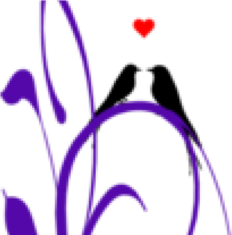 Love Birds Clipart Purple - Love Birds Clipart Purple (640x480)