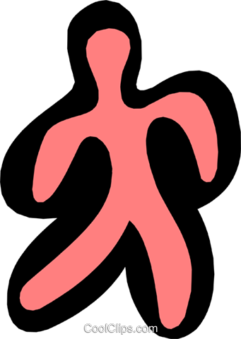 People As Bezier Shapes Royalty Free Vector Clip Art - People As Bezier Shapes Royalty Free Vector Clip Art (341x480)