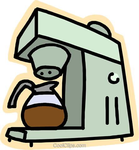 Morning Ritual Royalty Free Vector Clip Art Illustration - Morning Ritual Royalty Free Vector Clip Art Illustration (445x480)