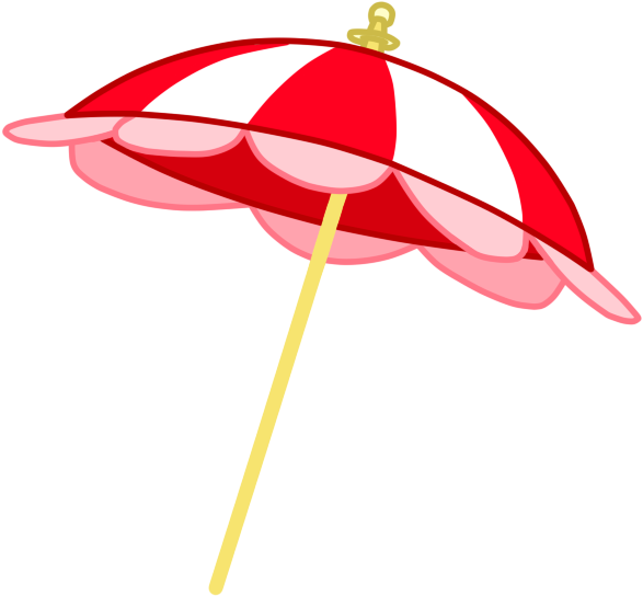 Beach Umbrella Vector By Kathrinethegamerpony - Beach Umbrella Vector By Kathrinethegamerpony (600x600)