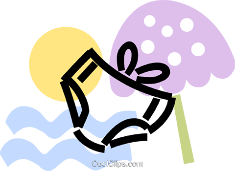 Bathing Suit With Beach Umbrella Royalty Free Vector - Bathing Suit With Beach Umbrella Royalty Free Vector (480x350)