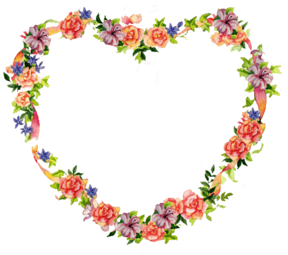 Flower Heart Clip Art - Flower Heart Clip Art (1024x975)