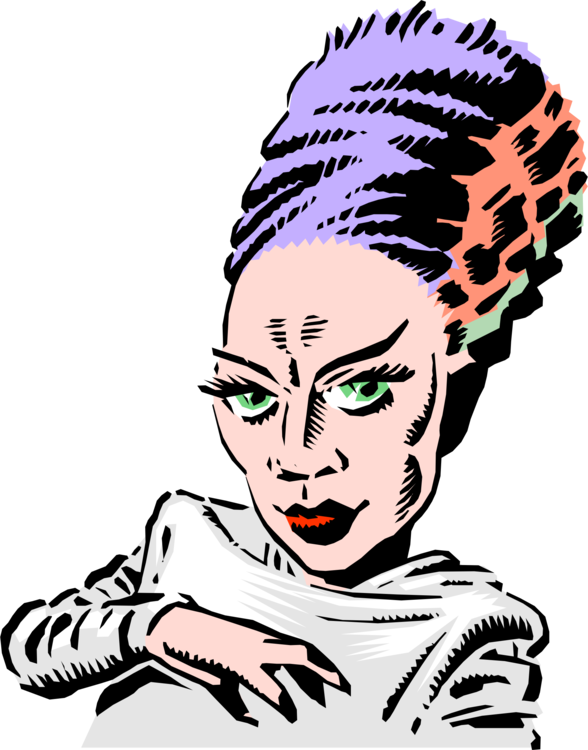 Line Art Drawing Frankenstein Silhouette - Line Art Drawing Frankenstein Silhouette (588x750)