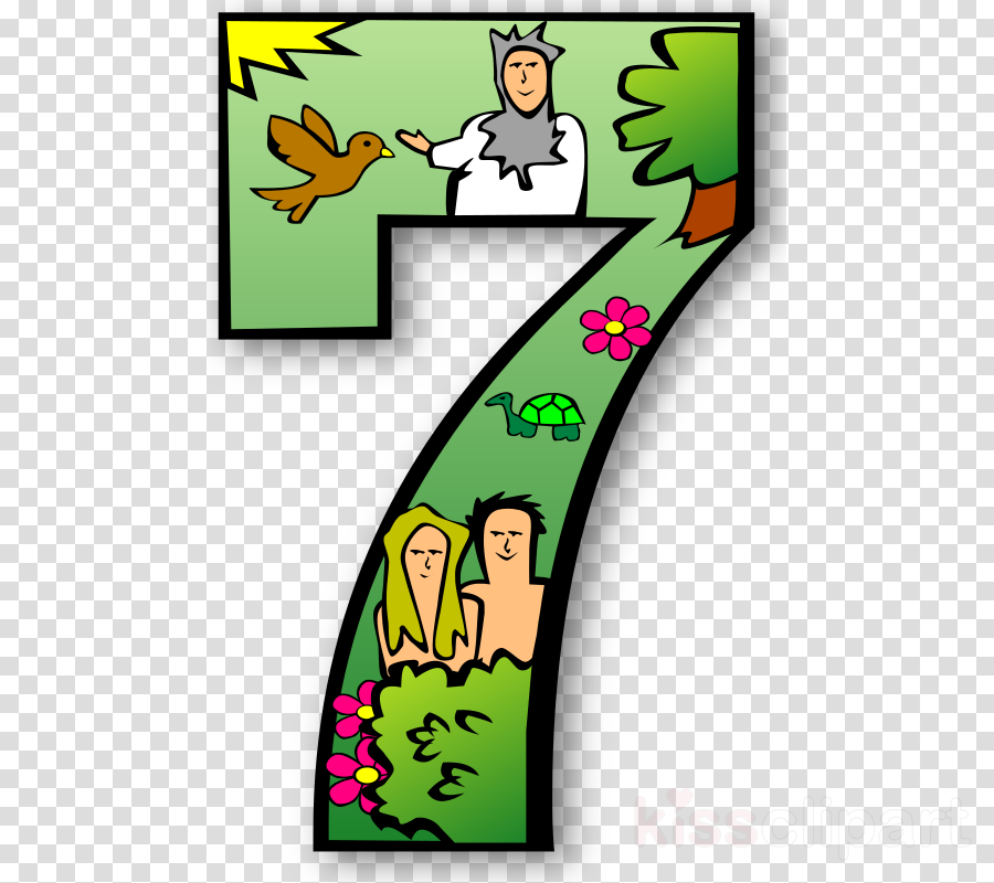 7 Days Of Creation Numbers Clipart Bible Creation Myth - 7 Days Of Creation Numbers Clipart Bible Creation Myth (900x800)