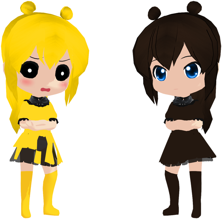 Big Sister And Little Sister By Misshana-chan - Big Sister And Little Sister By Misshana-chan (774x1032)